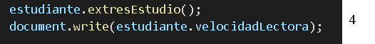 llamadas a los m茅todos de las clases