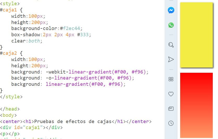 degradado con opera