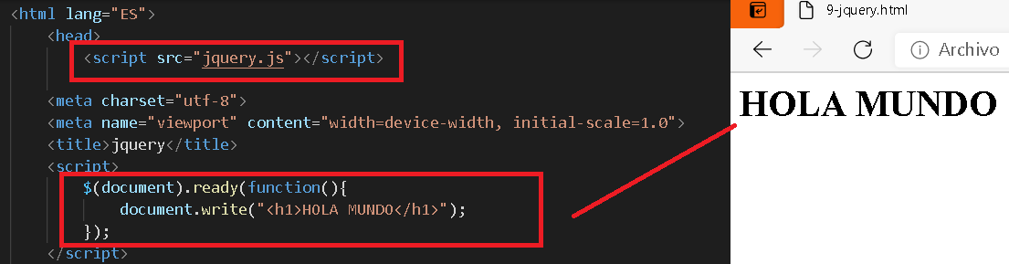 primera función de Jquery