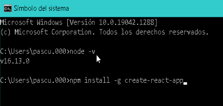 Creación de esqueleto básico REACT