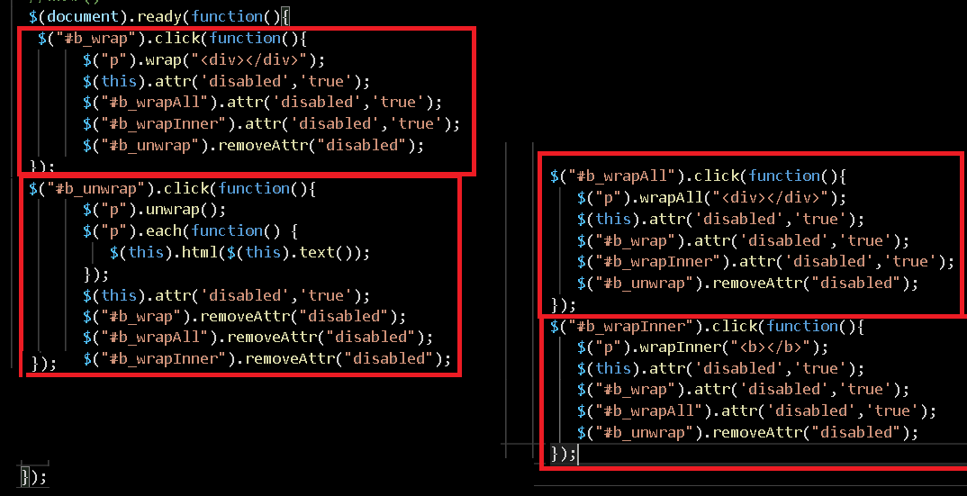 wrap(), unwrap() wrapAll()wrapInner(), al completo.