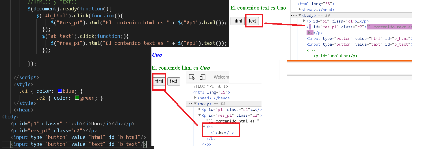 diferencias entre html y text