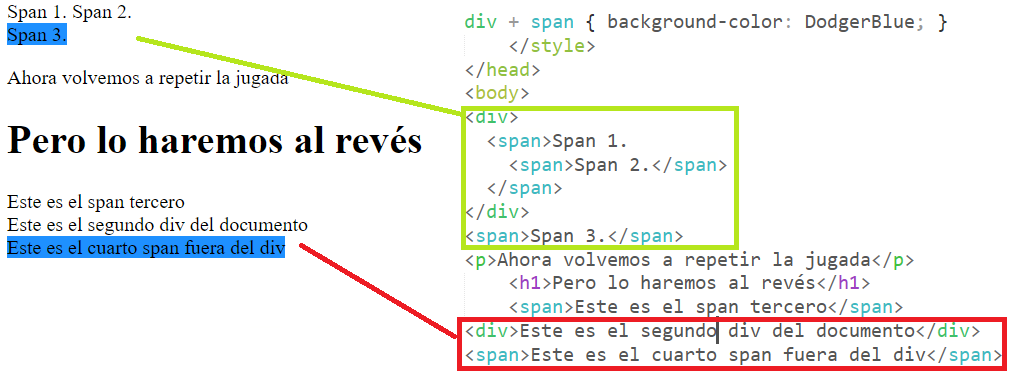 selector adyacente