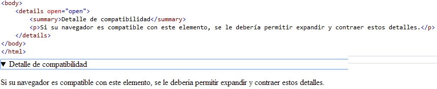 uso de etiqueta details
