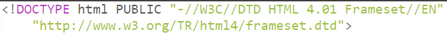 declaraci贸n frameset