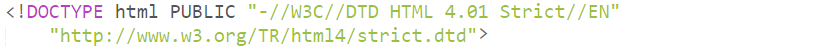 declaraci贸n strict