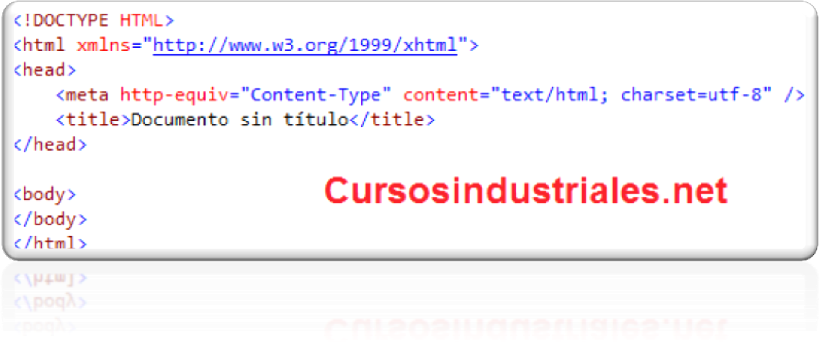 estructura de la página Web