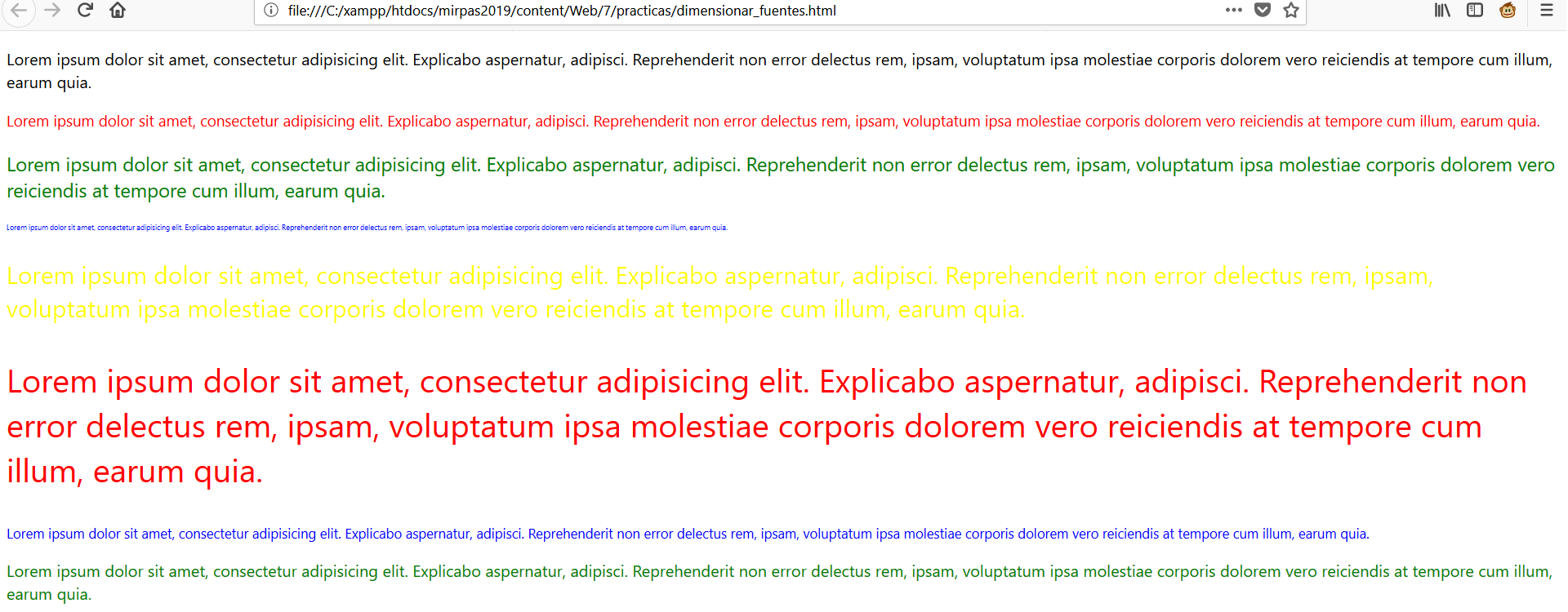 Fuentes en firefox
