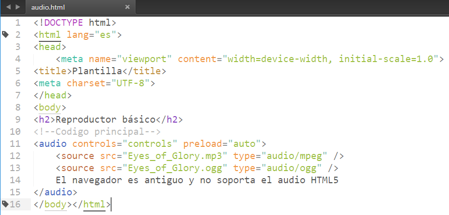 reproductor HTML5