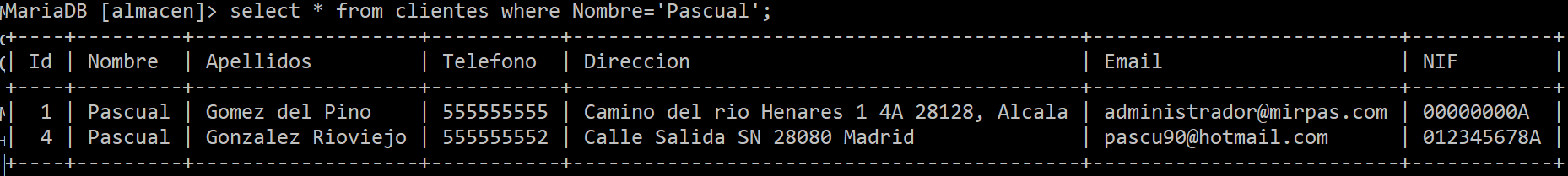 Filtro de selección con personalización