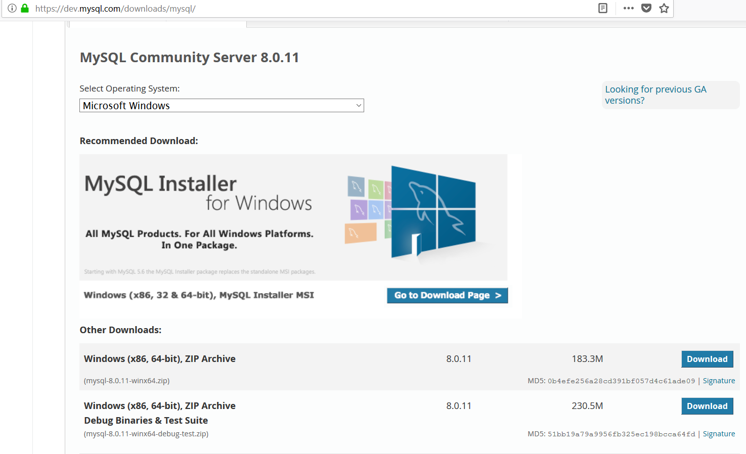 descargar el archivo deseado de mysql