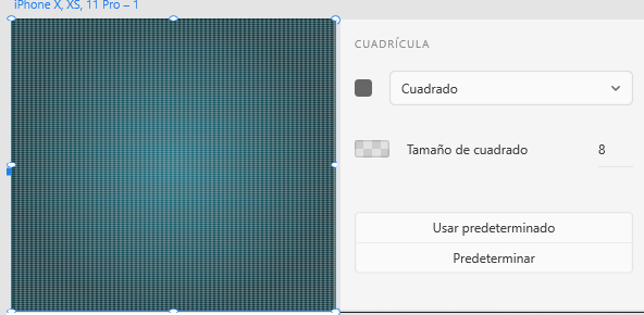Cuadrícula por cuadrado llena el artboard de cuadraditos