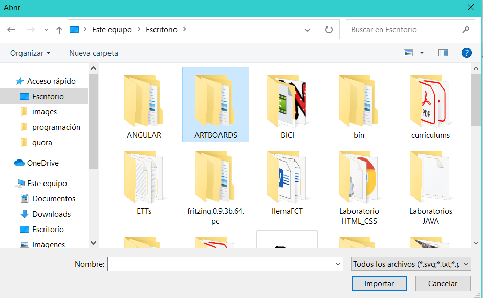 directorio principal donde guardaré el proyecto/