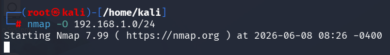 Escaneo con nmap a mi red local