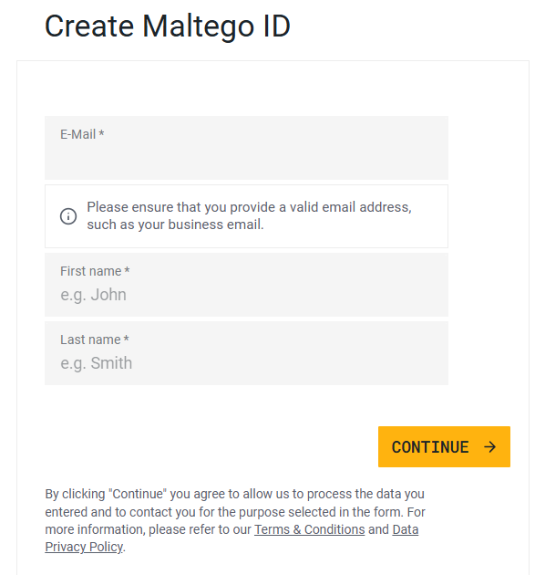 Obtener MALTEGO ID Free
